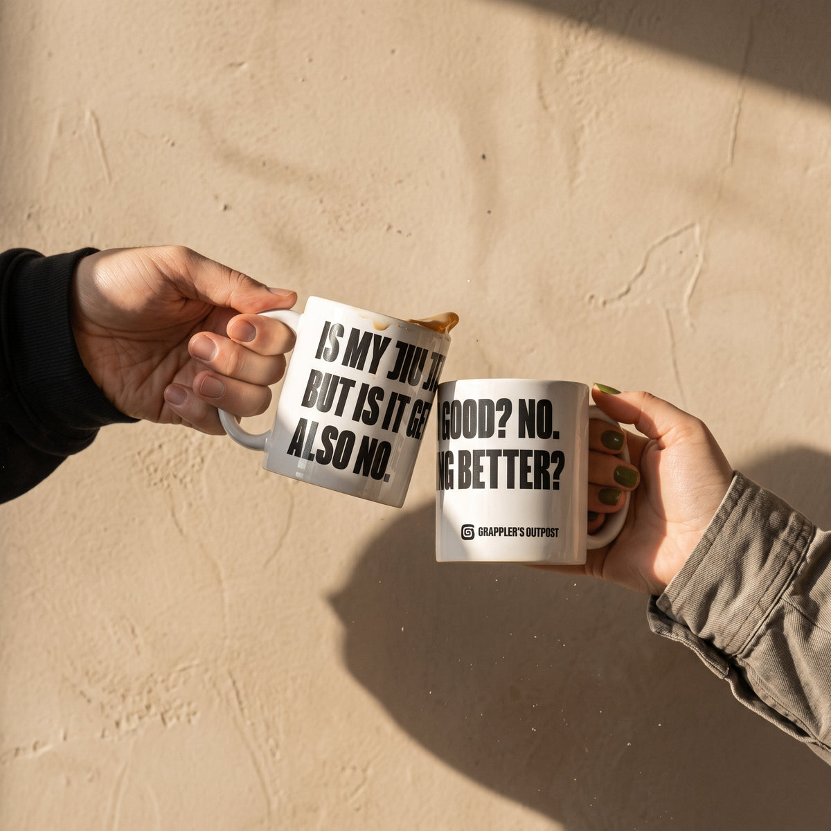 Bjj mug is my jiu jitsu good? no. White glossy | Brazilian jiu jitsu gifts